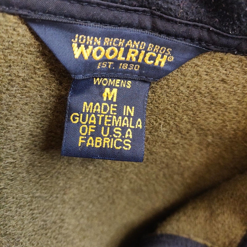 Woolrich Women's Wool Blend Jacket Size M Full Zip Green Colored - Picture 3 of 6
